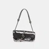 Dolce Vita Alice Shoulder Bag Gunmetal Sequin In Black