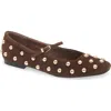 Dolce Vita Alissa Studded Flat In Brown