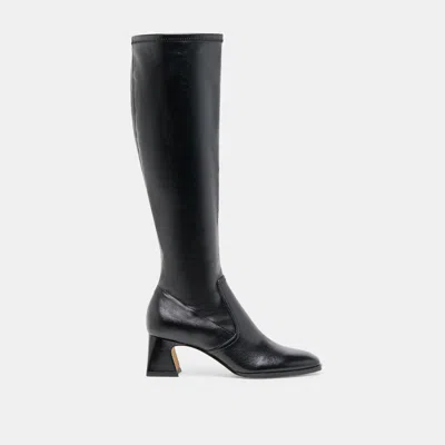 Dolce Vita Alivia Boots Black Leather In Multi