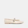 Dolce Vita Alizza Ballet Flats Creme Crinkle Patent