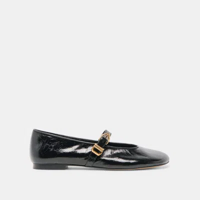 Dolce Vita Alizza Ballet Flats Midnight Crinkle Patent