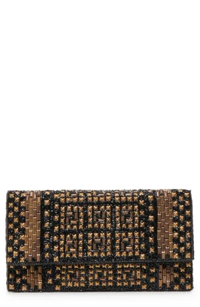 Dolce Vita Almafi Clutch In Black Gold
