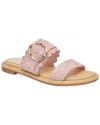 Dolce Vita Aperol Scalloped Slide Sandal In Pink