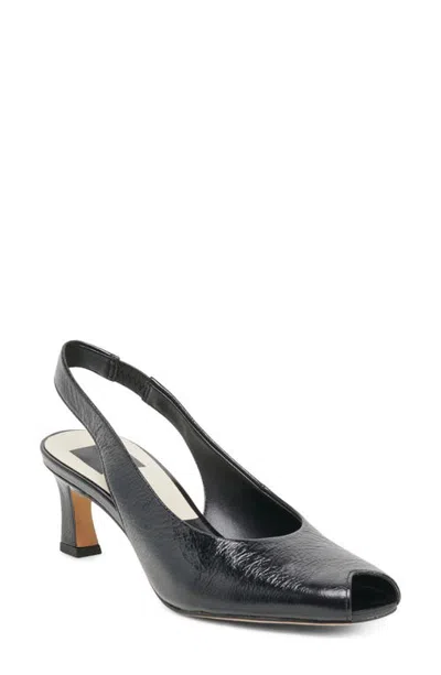 Dolce Vita Anabel Peep Toe Slingback Pump In Black