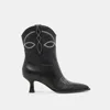 Dolce Vita Angel Booties Black White Leather