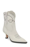 Dolce Vita Angel Pointed Toe Western Boot In White Leather