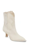 Dolce Vita Angel Pointed Toe Western Boot In White Leather