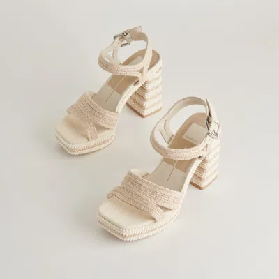 Dolce Vita Anira Pearl Heels Ivory Pearls