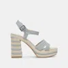Dolce Vita Anira Pearl Heels Light Blue Pearls