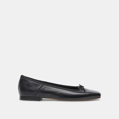 Dolce Vita Anisa Ballet Flats Black Leather