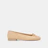 Dolce Vita Anisa Ballet Flats Lt Natural Woven Raffia