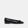 Dolce Vita Anisa Ballet Flats Noir Embossed Leather