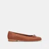 Dolce Vita Anisa Wide Ballet Flats Copper Metallic Suede