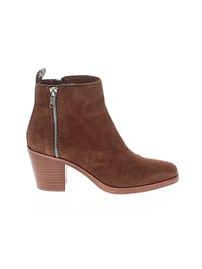 Pre-owned Dolce Vita Ankle Boots In Brown