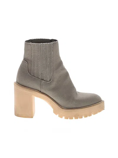 Pre-owned Dolce Vita Ankle Boots In Gray