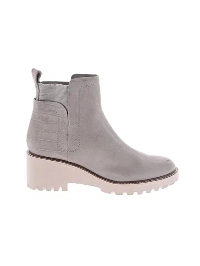 Pre-owned Dolce Vita Ankle Boots In Gray