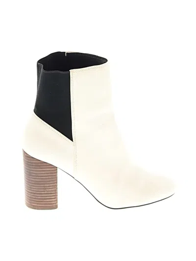 Pre-owned Dolce Vita Ankle Boots In Ivory