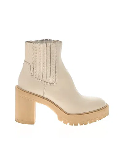 Pre-owned Dolce Vita Ankle Boots In Ivory