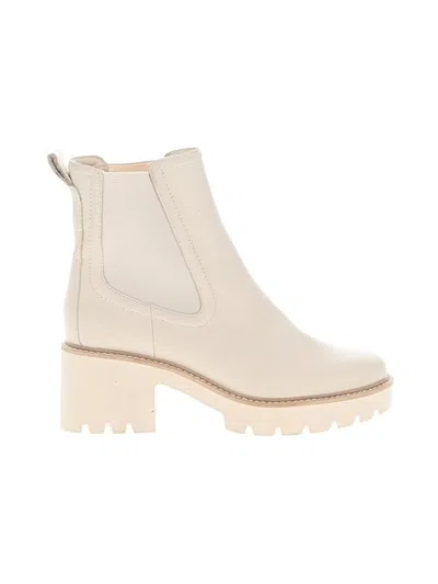 Pre-owned Dolce Vita Ankle Boots In Ivory