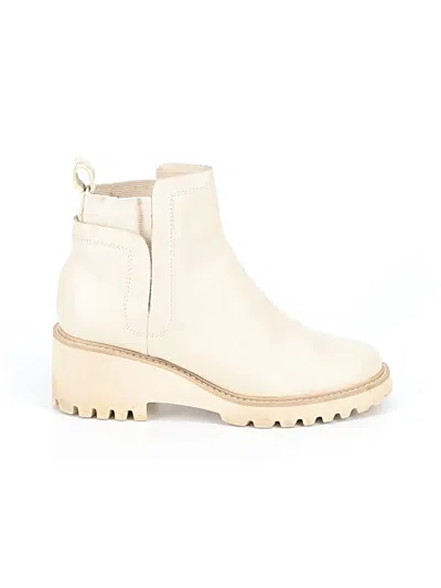 Pre-owned Dolce Vita Ankle Boots In Ivory