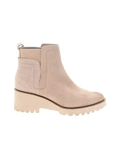 Pre-owned Dolce Vita Ankle Boots In Tan