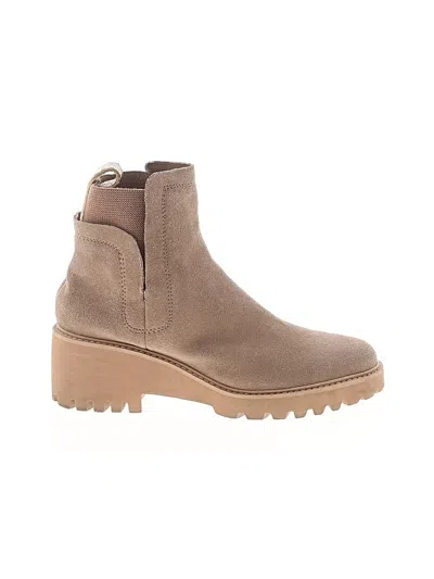 Pre-owned Dolce Vita Ankle Boots In Tan