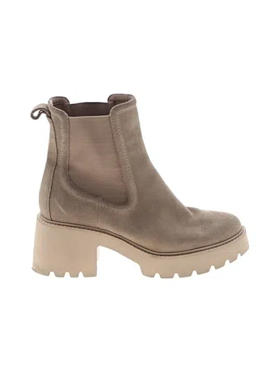 Pre-owned Dolce Vita Ankle Boots In Tan