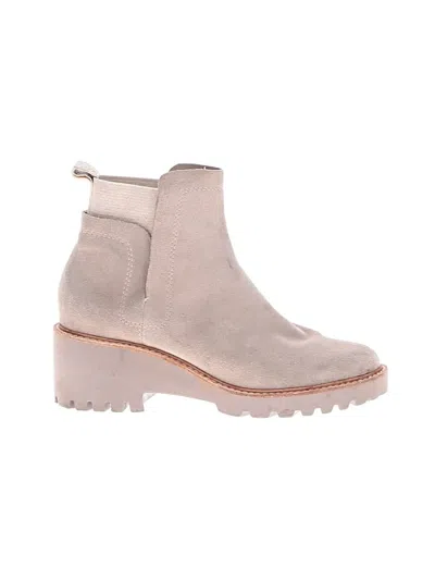 Pre-owned Dolce Vita Ankle Boots In Tan