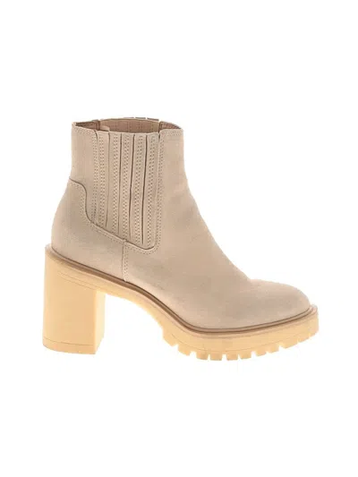 Pre-owned Dolce Vita Ankle Boots In Tan