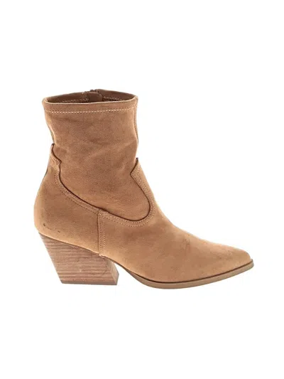 Pre-owned Dolce Vita Ankle Boots In Tan