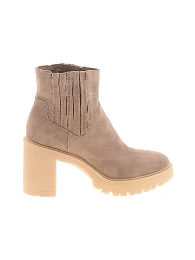 Pre-owned Dolce Vita Ankle Boots In Tan