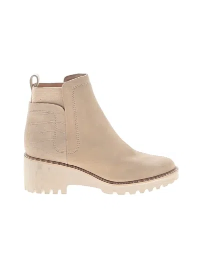Pre-owned Dolce Vita Ankle Boots In Tan