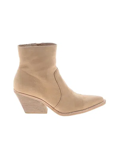 Pre-owned Dolce Vita Ankle Boots In Tan