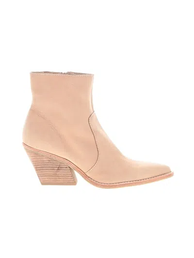 Pre-owned Dolce Vita Ankle Boots In Tan
