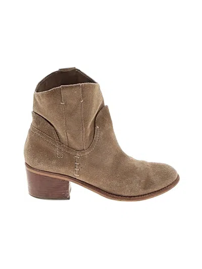 Pre-owned Dolce Vita Ankle Boots In Tan