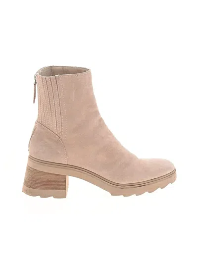 Pre-owned Dolce Vita Ankle Boots In Tan