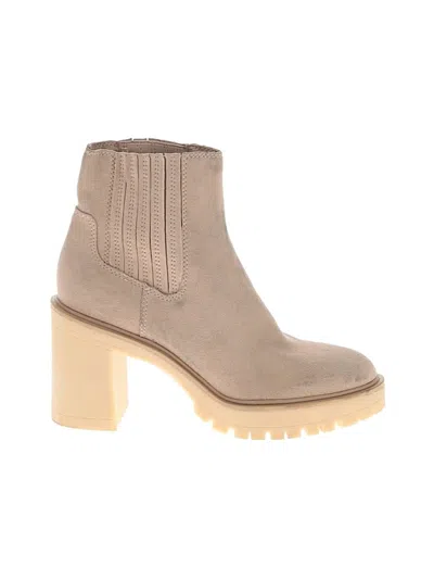 Pre-owned Dolce Vita Ankle Boots In Tan