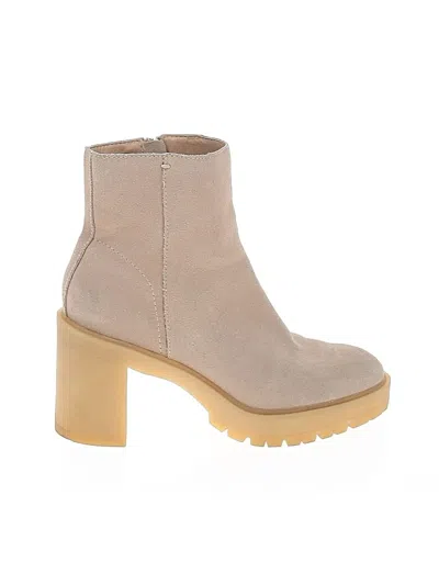 Pre-owned Dolce Vita Ankle Boots In Tan