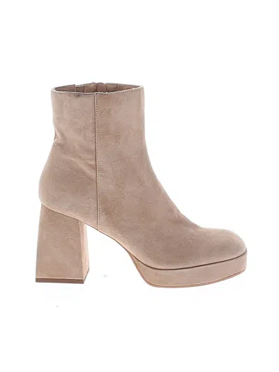 Pre-owned Dolce Vita Ankle Boots In Tan