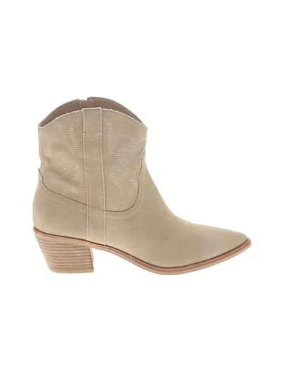 Pre-owned Dolce Vita Ankle Boots In Tan