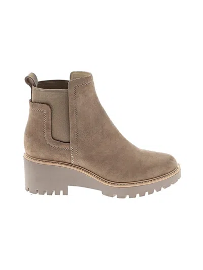 Pre-owned Dolce Vita Ankle Boots In Tan