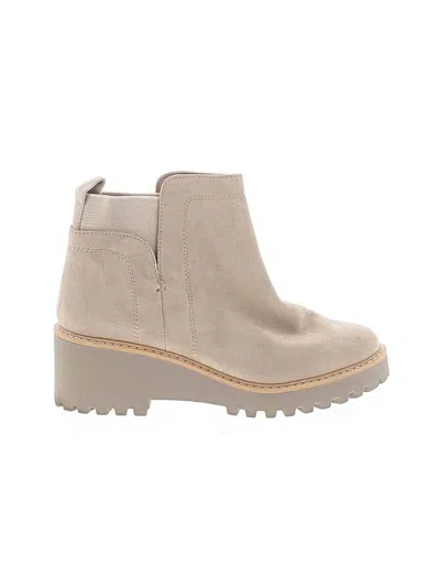 Pre-owned Dolce Vita Ankle Boots In Tan
