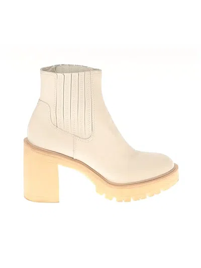 Pre-owned Dolce Vita Ankle Boots In White
