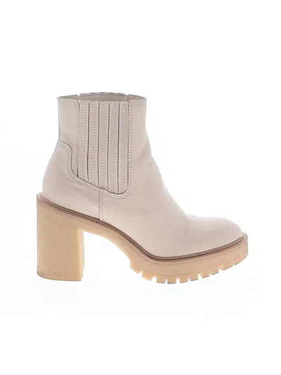 Pre-owned Dolce Vita Ankle Boots In White