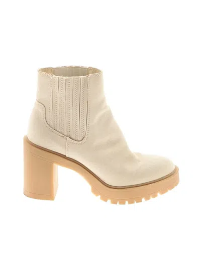 Pre-owned Dolce Vita Ankle Boots In White