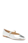 Dolce Vita Anneke Mary Jane Flat In Silver Metallic Stella
