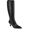 Dolce Vita Annika Womens Leather Wide Calf Knee-high Boots In Black