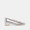 Dolce Vita Ardien Heels Silver Crinkle Patent In Multi