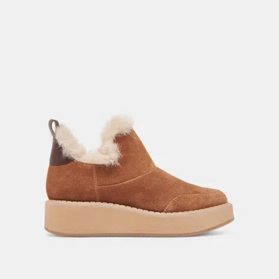 Dolce Vita Ardy Plush H2o Booties Pecan Suede In Brown