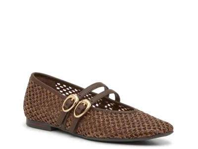 Dolce Vita Alenia Woven Mary Jane Flat In Brown